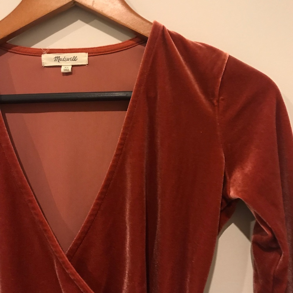 Madewell Velvet Bodysuit - Picture 3 of 4